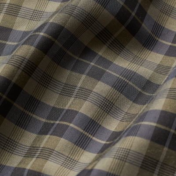 NWT H&M model-blend dress khaki green plaid - Picture 7 of 16